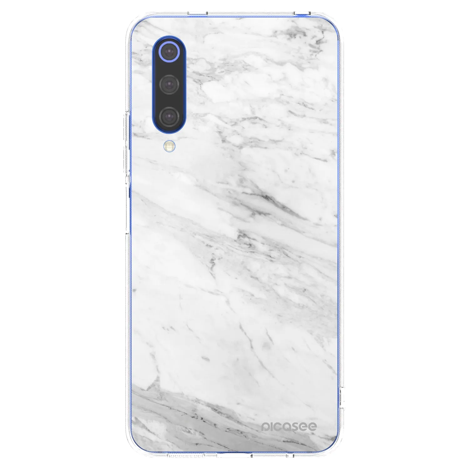 Picasee silikonska prozirna maskica za Xiaomi Mi 9 SE - White marble