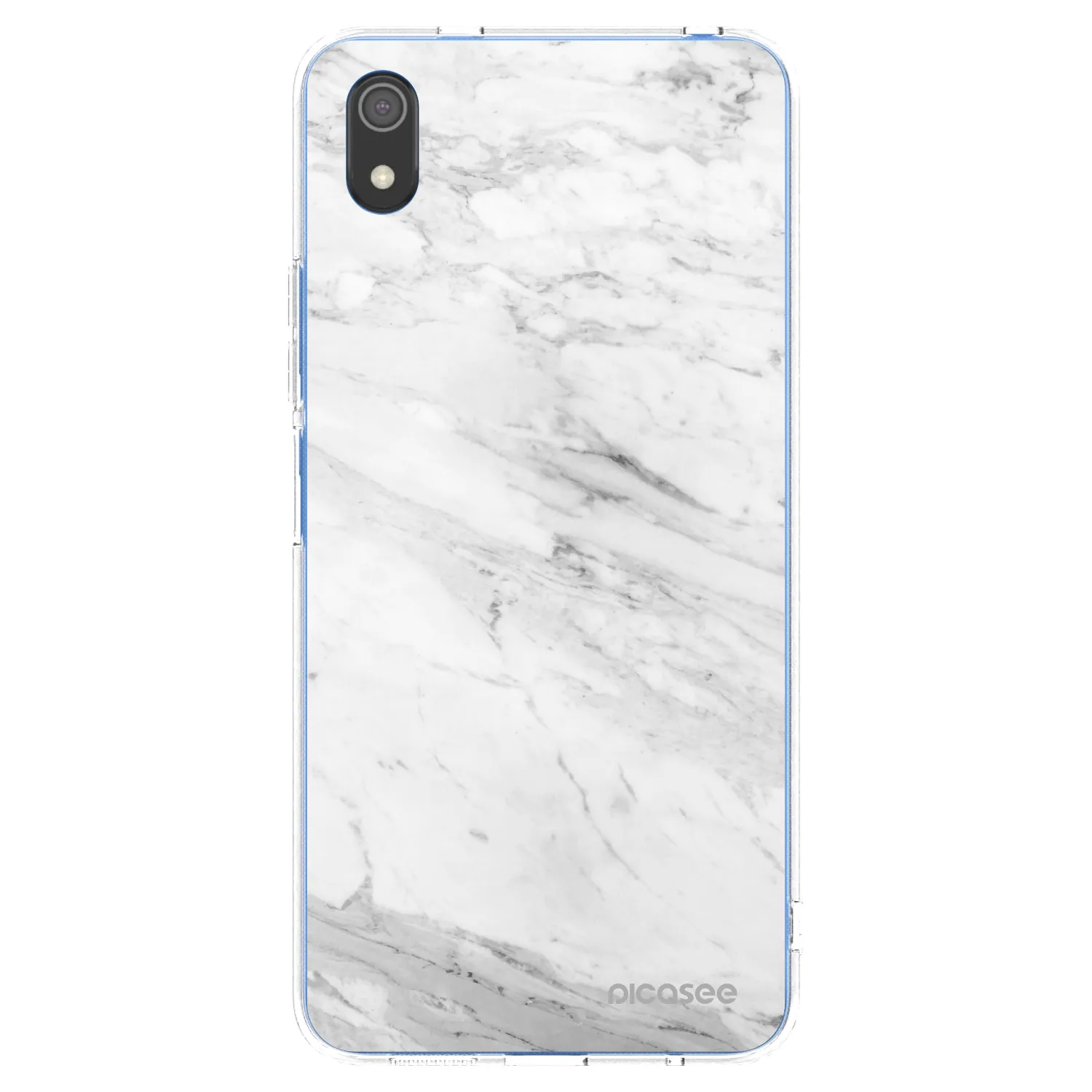 Picasee silikonska prozirna maskica za Xiaomi Redmi 7A - White marble