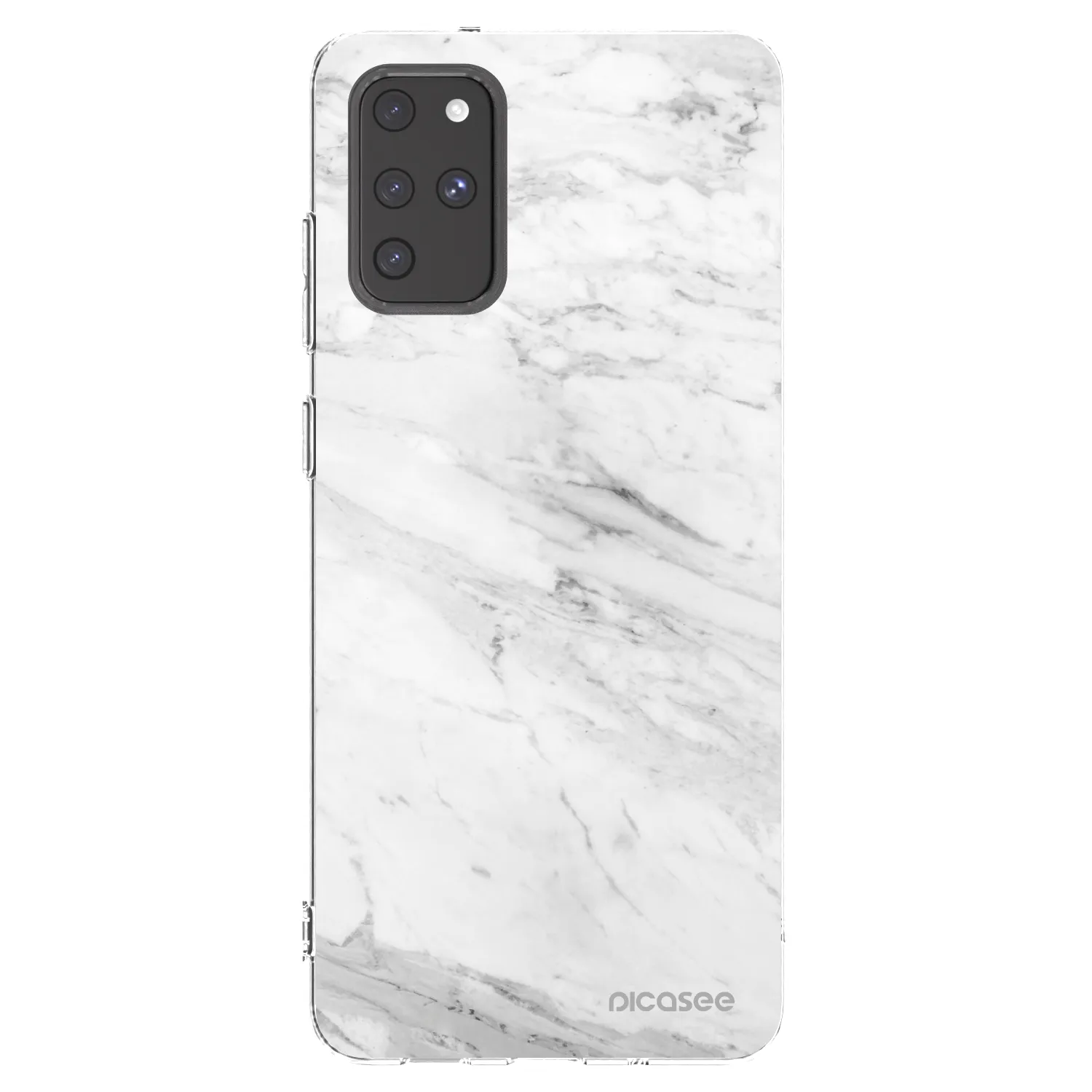 Picasee silikonska prozirna maskica za Samsung Galaxy S20+ G985F - White marble