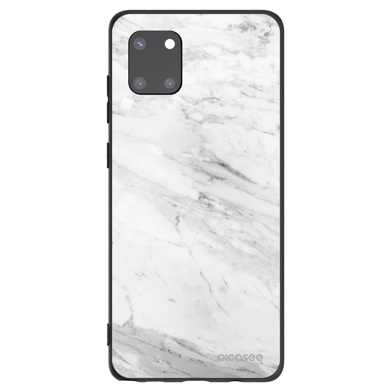 Picasee crna silikonska maskica za Samsung Galaxy Note 10 Lite N770F - White marble