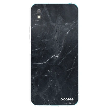 Picasee crna silikonska maskica za Xiaomi Redmi 9A - Black marble