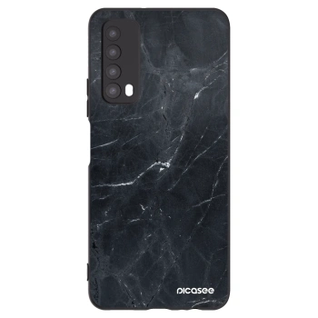 Picasee crna silikonska maskica za Huawei P Smart 2021 - Black marble