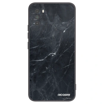 Picasee crna silikonska maskica za Xiaomi Poco M3 - Black marble
