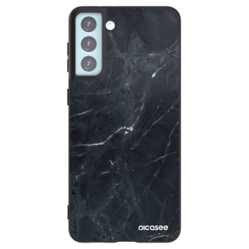 Picasee crna silikonska maskica za Samsung Galaxy S21+ 5G G996F - Black marble