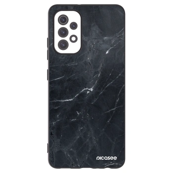 Picasee crna silikonska maskica za Samsung Galaxy A32 5G A326B - Black marble