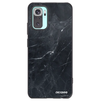 Picasee crna silikonska maskica za Xiaomi Redmi Note 10 Pro - Black marble