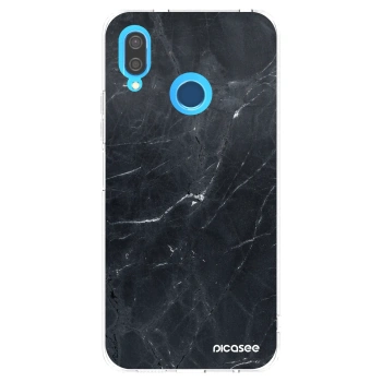 Picasee silikonska prozirna maskica za Huawei P20 Lite - Black marble