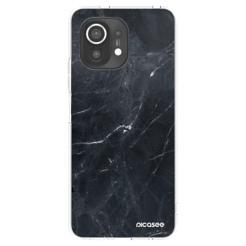 Picasee silikonska prozirna maskica za Xiaomi Mi 11 - Black marble