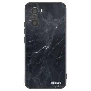 Picasee crna silikonska maskica za Xiaomi Poco F3 - Black marble