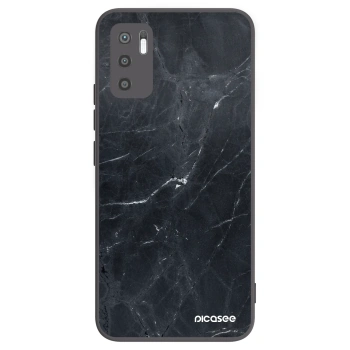 Picasee crna silikonska maskica za Xiaomi Redmi Note 10 5G - Black marble