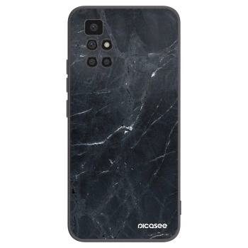 Picasee crna silikonska maskica za Xiaomi Redmi 10 - Black marble