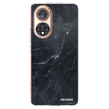 Picasee silikonska prozirna maskica za Huawei Nova 9 - Black marble