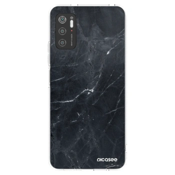 Picasee silikonska prozirna maskica za Xiaomi Poco M3 Pro 5G - Black marble