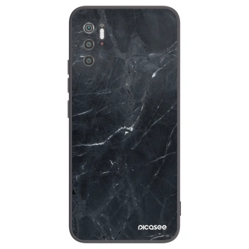 Picasee crna silikonska maskica za Xiaomi Poco M3 Pro 5G - Black marble