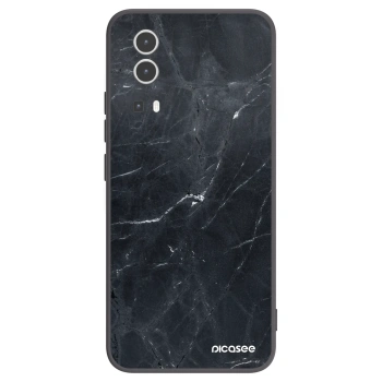 Picasee crna silikonska maskica za Vivo Y72 5G - Black marble