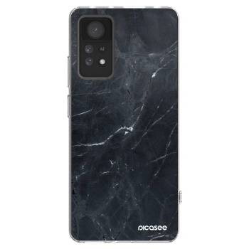 Picasee silikonska prozirna maskica za Xiaomi Redmi Note 11 Pro 5G - Black marble