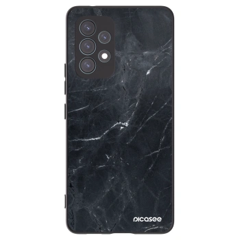 Picasee crna silikonska maskica za Samsung Galaxy A53 5G A536 - Black marble