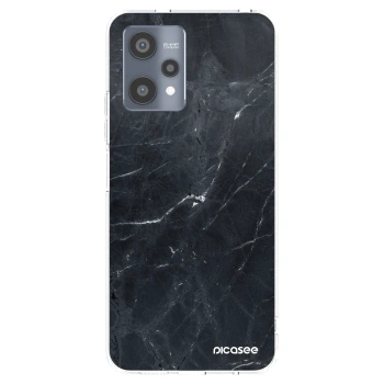 Picasee silikonska prozirna maskica za Realme 9 Pro 5G - Black marble