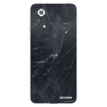 Picasee silikonska prozirna maskica za Xiaomi Poco X4 Pro 5G - Black marble