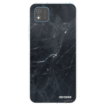 Picasee silikonska prozirna maskica za Realme C11 (2021) - Black marble