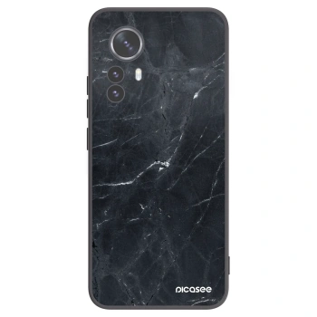 Picasee crna silikonska maskica za Xiaomi 12 Pro - Black marble