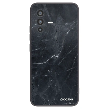 Picasee crna silikonska maskica za Vivo V23 5G - Black marble