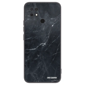 Picasee crna silikonska maskica za Xiaomi Redmi 10C - Black marble