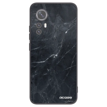 Picasee crna silikonska maskica za Xiaomi 12X - Black marble
