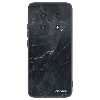 Picasee crna silikonska maskica za Honor Magic4 Lite 5G - Black marble