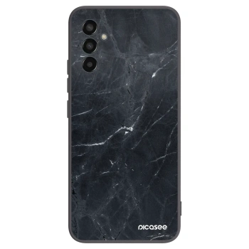 Picasee crna silikonska maskica za Samsung Galaxy M13 M135F - Black marble