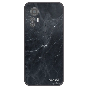 Picasee crna silikonska maskica za Xiaomi 12 Lite - Black marble