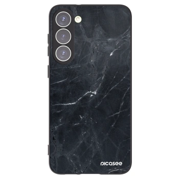 Picasee crna silikonska maskica za Samsung Galaxy S23+ 5G - Black marble