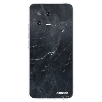Picasee silikonska prozirna maskica za Xiaomi 13 Pro - Black marble