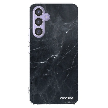 Picasee silikonska prozirna maskica za Samsung Galaxy A54 5G A546B - Black marble