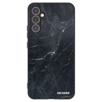 Picasee crna silikonska maskica za Samsung Galaxy A34 5G A346B - Black marble