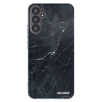 Picasee silikonska prozirna maskica za Samsung Galaxy A34 5G A346B - Black marble