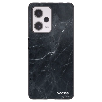 Picasee crna silikonska maskica za Xiaomi Redmi Note 12 Pro+ 5G - Black marble