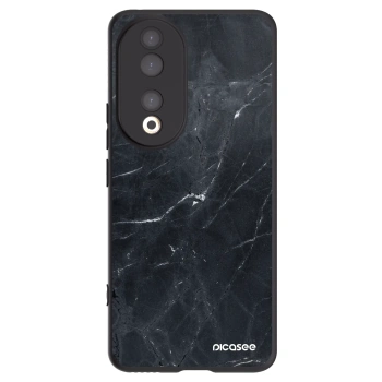 Picasee crna silikonska maskica za Honor 90 5G - Black marble