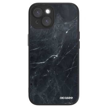 Picasee ULTIMATE CASE MagSafe za Apple iPhone 15 - Black marble