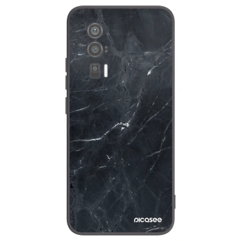 Picasee crna silikonska maskica za Xiaomi Poco F5 Pro 5G - Black marble