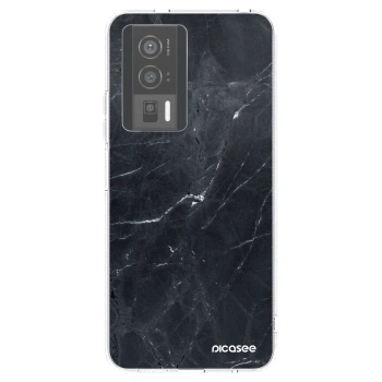 Picasee silikonska prozirna maskica za Xiaomi Poco F5 Pro 5G - Black marble