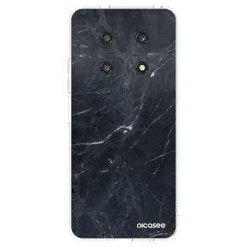 Picasee silikonska prozirna maskica za Honor Magic4 Lite 5G - Black marble