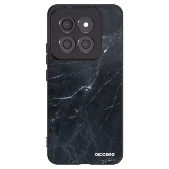 Picasee crna silikonska maskica za Xiaomi 14 Pro - Black marble