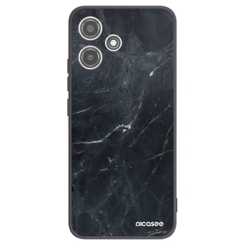 Picasee crna silikonska maskica za Xiaomi Redmi 12 5G - Black marble