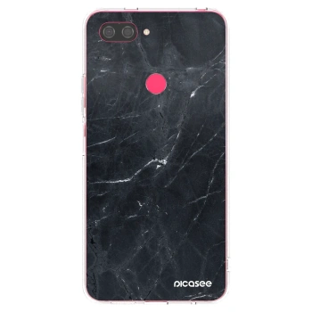 Picasee silikonska prozirna maskica za Xiaomi Mi 8 Lite - Black marble