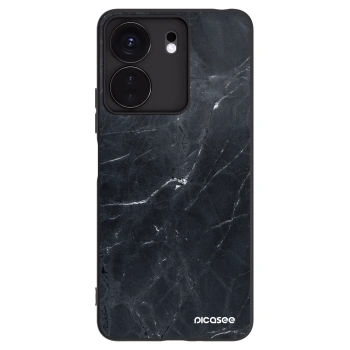Picasee crna silikonska maskica za Xiaomi Redmi 13C 4G - Black marble