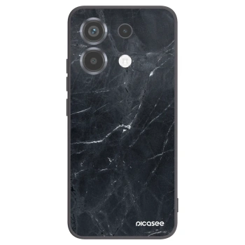 Picasee crna silikonska maskica za Xiaomi Poco X6 - Black marble