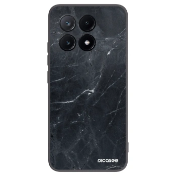 Picasee crna silikonska maskica za Xiaomi Poco X6 Pro - Black marble