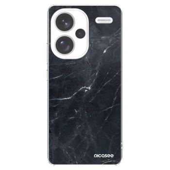 Picasee silikonska prozirna maskica za Xiaomi Redmi Note 13 Pro+ 5G - Black marble