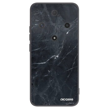 Picasee crna silikonska maskica za Honor Magic6 Lite 5G - Black marble